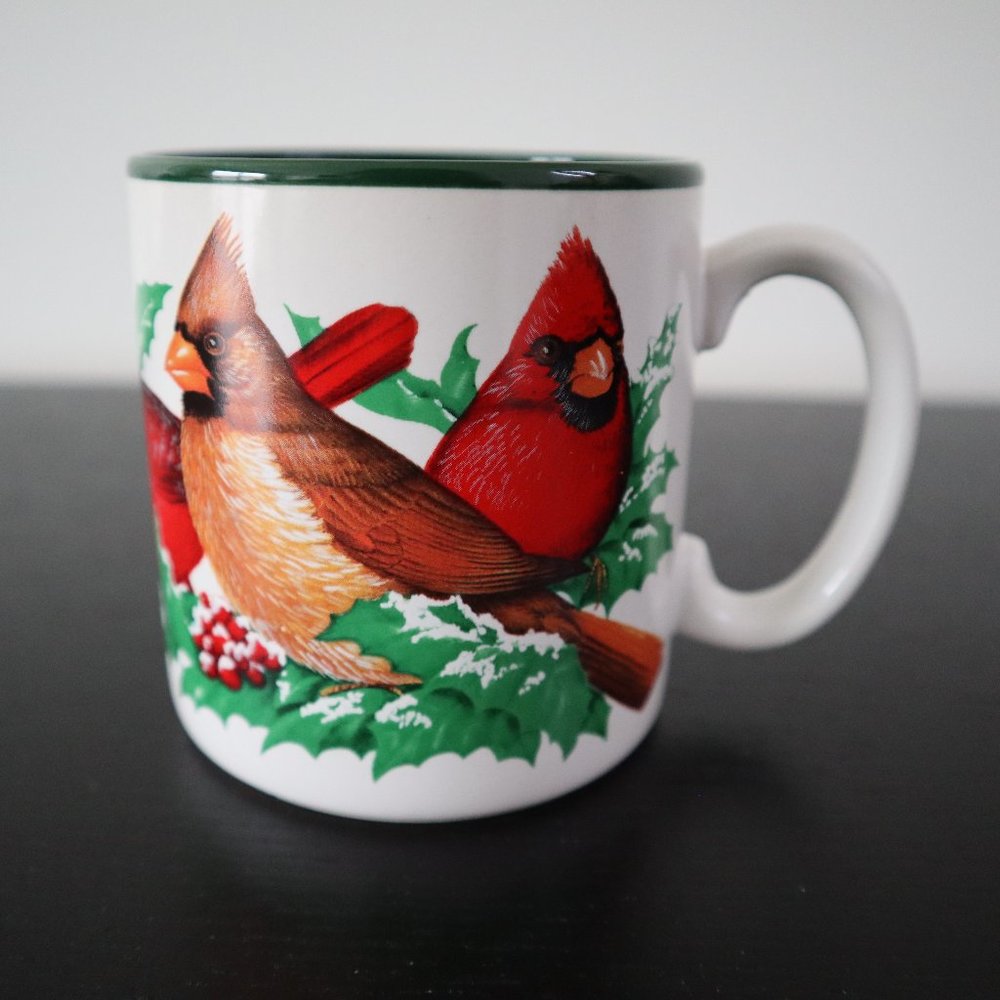 Vintage Cardinal Mug 1994 - Never Used - Winter Cardinal Mug - Charles Pearson